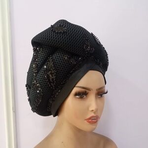 Elegant Black Beaded Turban

REASONABLE OFFERS ACCEPTED